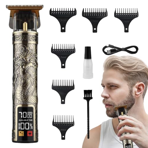 Cortadora de pelo para corte – Kit de corte con guías – Kit de aseo con máquina de corte de pelo inalámbrico para padre, hijo y novio