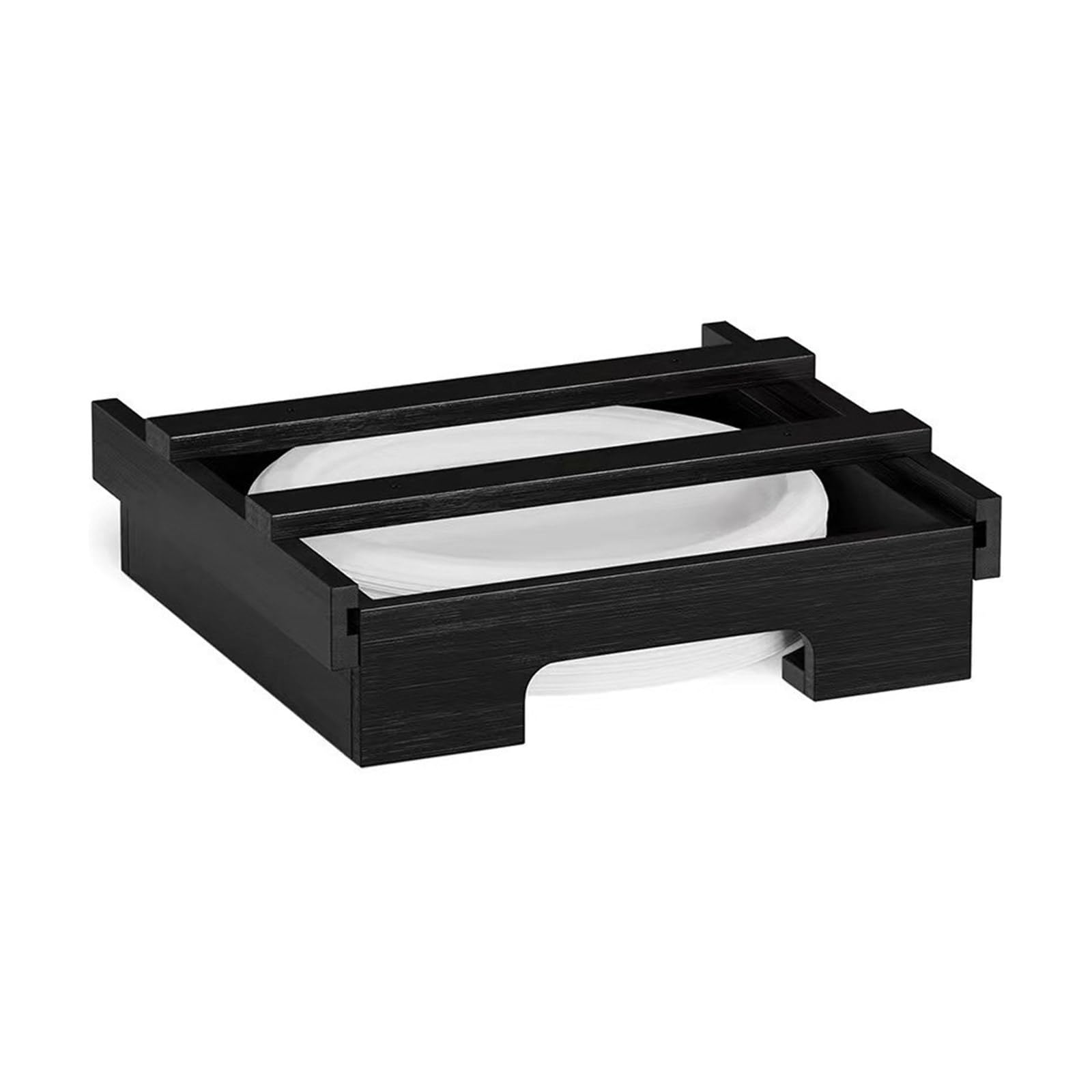 Tsophreniq Kitchen Counter Board Dispenser Practical Paper Plate Dispenser for Countertop Storage Organizer Kitchen Storage