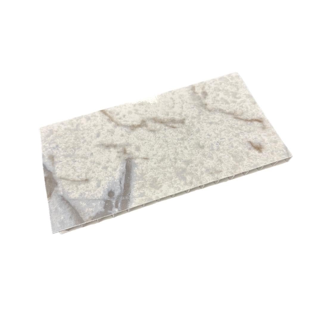 DBS Mystc Blue Marble Gloss 10mm Sample Piece Bathroom PVC Cladding Wall Shower Panel Sample