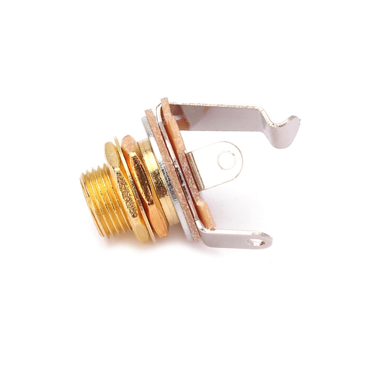 Toyvian 20pezzi Connettore Jack Mono Per Chitarra Dorato Facile Installazione Per Chitarre Elettriche e Acustiche Sostituzione Per Strumenti Musicali