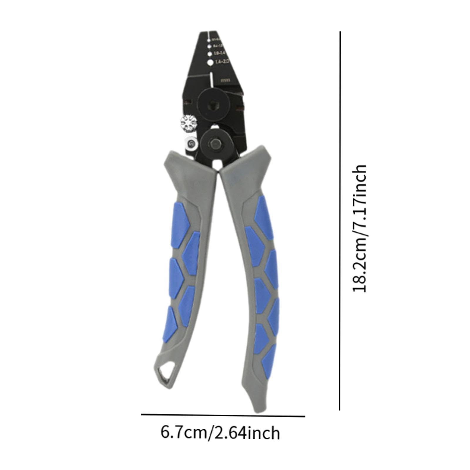 Pinza para Pesca Multifunción Ergonómica de Cable Profesional Herramienta de Crimpado Ligera Y Resistente Accesorio para Equipo de Pesca