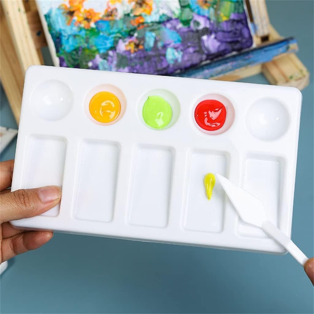 Oil Paint Palette Art Alternatives Tray Artist Plastic Supply White Watercolor Pigment