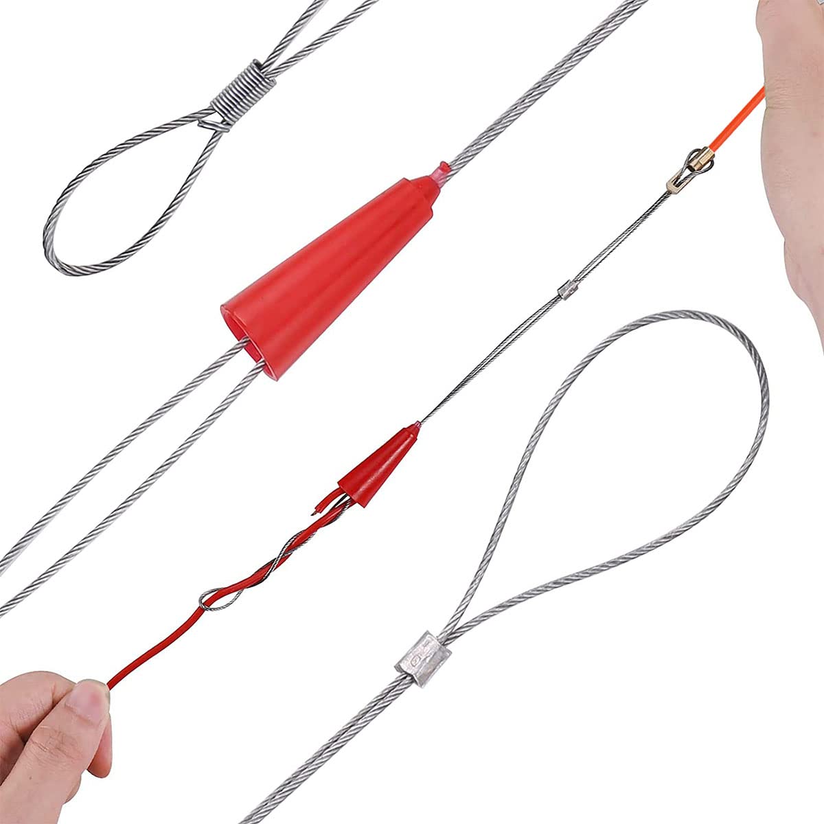 20 M Kabeleinziehhilfe Mit Einziehfeder – Zugdraht Für Kabel Und Elektroinstallationen 20 M Kabeleinziehhilfe Mit Einziehfeder – Zugdraht Für Kabel Und Elektroinstallationen