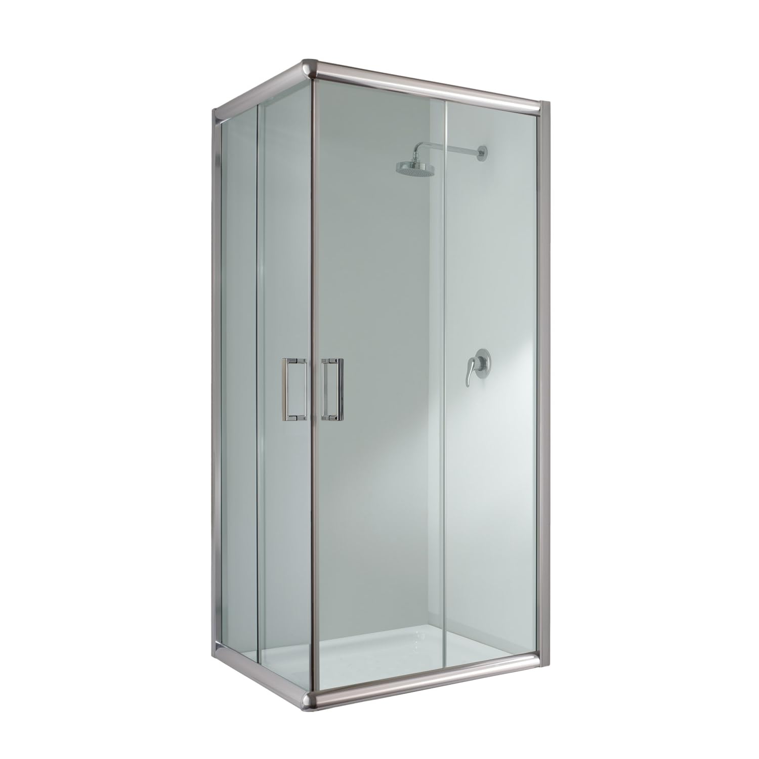 Idralite Box Mampara de Ducha Rectangular 70x120 H198 Transparente 6mm Mod. Alabama