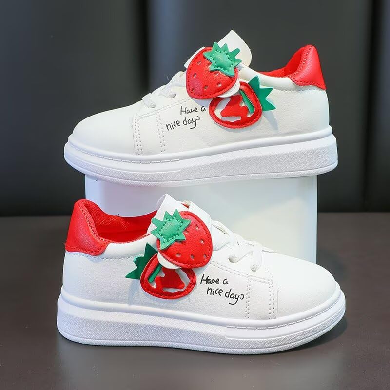 Kids Girl Cartoon Strawberry Casual Sneakers for School Walking Running Travel2