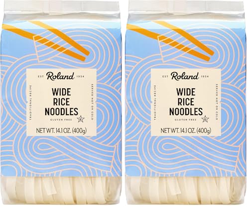 Roland Foods Wide Rice Noodles,Specialty Imported Food,14.1 Ounce Bag,(Pack of 2) image 5