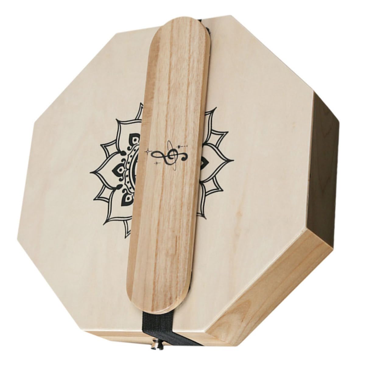 Cajon da Viaggio Ottagonale Portatile, Strumento a Percussione | Tonalità Tre, Beige, per Pratica Personale e Live, Design Leggero Risonanza Potenziata