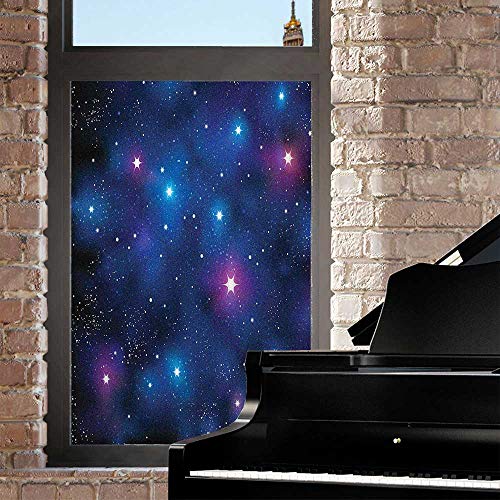 Vinilo Frosted Nebula Starry Night para ventana 60x90cm miniatura 2