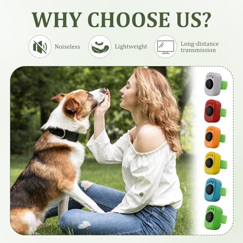 6 Pcs Klicker Hund,Clicker Hund Hundeklicker Klicker Für Hundetraining Hunde Dog Clicker Klicker Set Hunde Training Zubehör Schnell Zu Erlernen,Vielseitig,Tragbar Einfach,Für Haustiertrain(6 Farben)