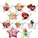 ShellKingdom Fillable Ornament Ball, Clear Transparent Ball & Plastic DIY Bauble Ball for Home/Wedding/Party/Tree/Craft/Christmas/Xmas Decoration/Soap Bath Bomb 10PCS（Star）