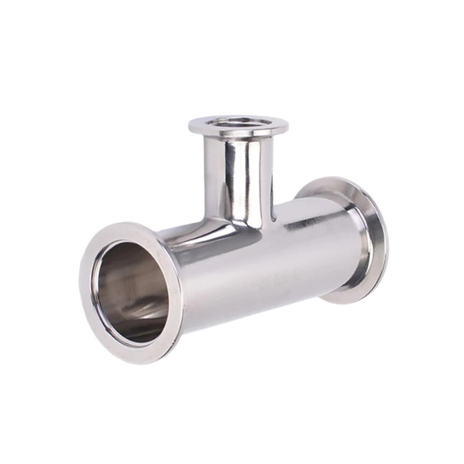 AARTERZZA KF50 to KF16 Vacuum KF Ferrule Tee Pipe Fitting Adapter Reducer Fit Tri Clamp 304 Stainless Steel