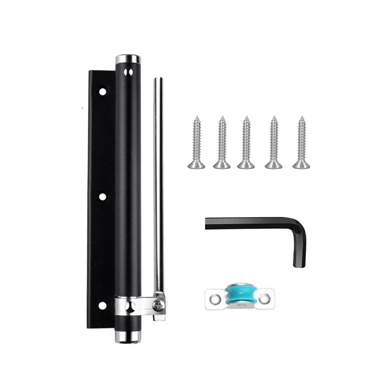Refrigerator Door Hinge Pin,Compatible for KAK,Adjustable Closer Aluminum Alloy Spring Closer Soft Close Fire-Proof Hardware
