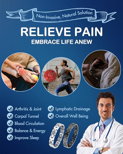 Feraco Magnetic Bracelets for Men Sleek Titanium Stainless Steel Magnetic Therapy Bracelet with Sizing Tool, Jewelry Gifts for Men (Silver)2