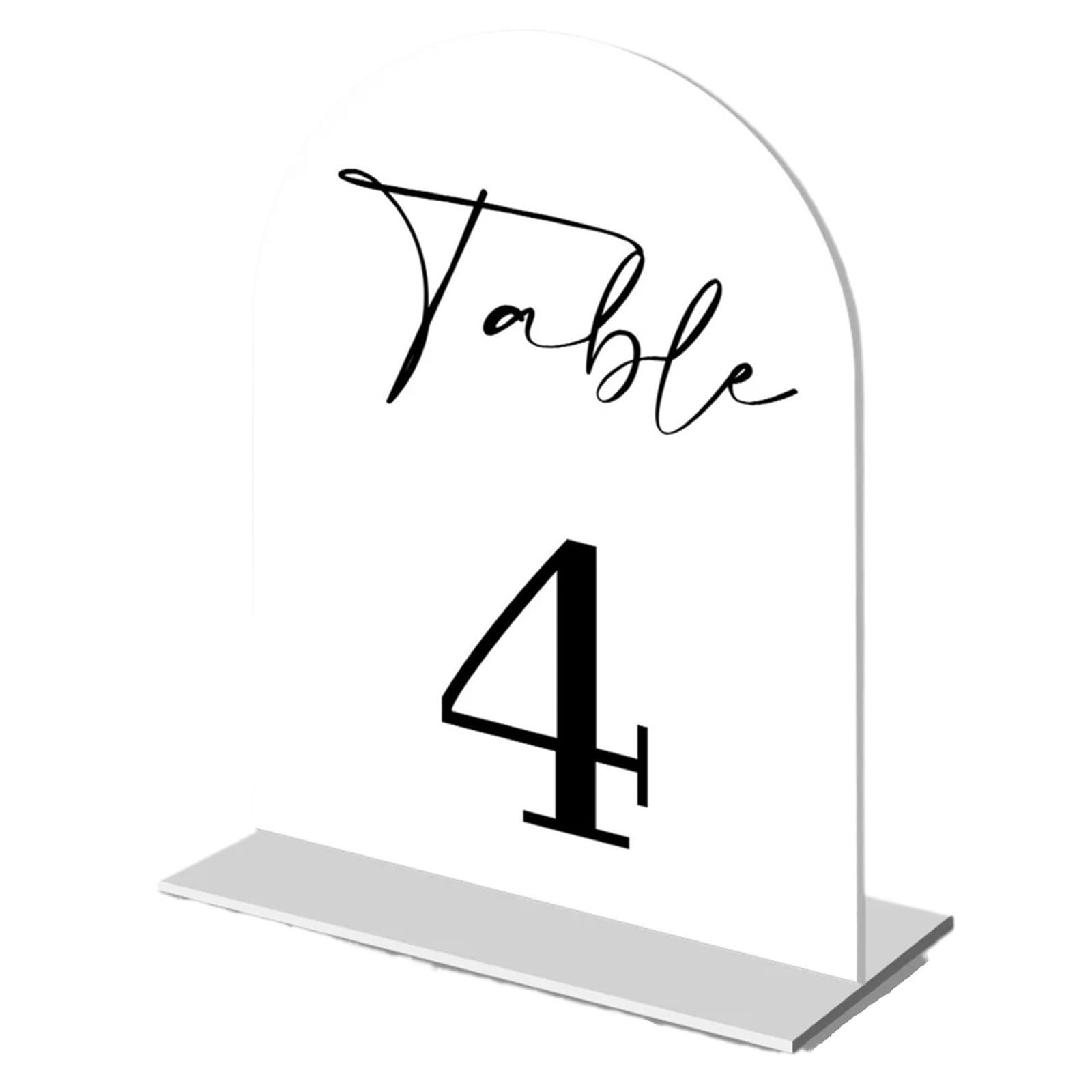 Numeri da tavolo Etichetta da tavolo digitale, numero di matrimonio, sedile personalizzato fai te(White S,Number 1-20)