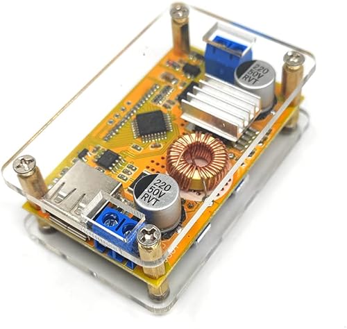 Miniatura 3 de Convertidor DC Buck, 5V-36V a 1.25V-32V 5A Fuente de alimentación ajustable, 5V 9V 12V 24V 30V 32V Regulador de Buck con pantalla LCD Transformador