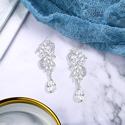 Clearine Orecchini Donna Boemia Cristallo Fiore