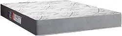 Colchão Casal Espuma Egito 138x188x19cm Cinza/Branco Portobel - Suporta até 100kg por Pessoa