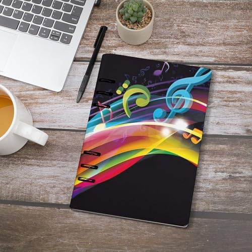 Carnet de notes coloré A5 en cuir synthétique pour vos réunions et projets - 4