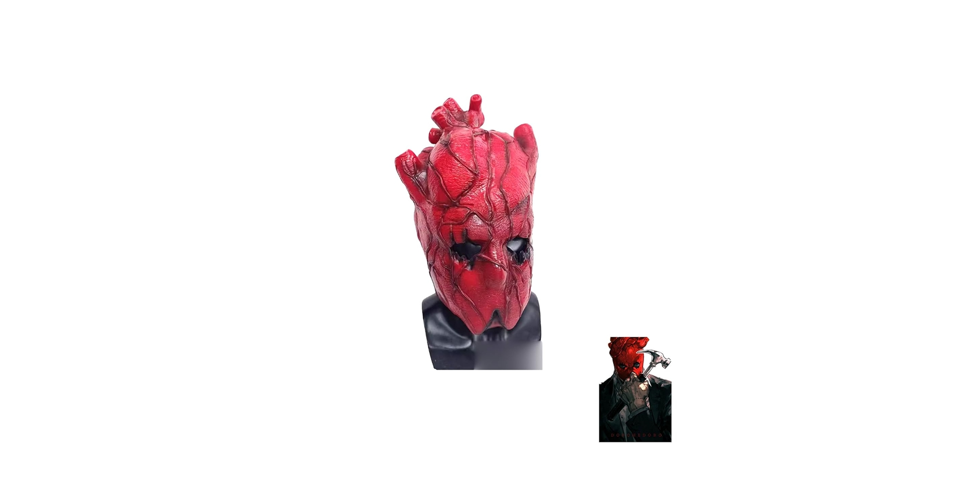 アゴヒモ切れてます　ドロヘドロ　心シン　マスク　コスプレ　ハロウィン アゴヒモ切れてます ドロヘドロ 心シン マスク コスプレ ハロウィン