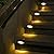 SOLPEX Solar Deck Lights 12 Pack, Waterproof Led Lights for Outdoor Stairs, Step, Fence, Yard, Patio, and Pathway(Warm White)