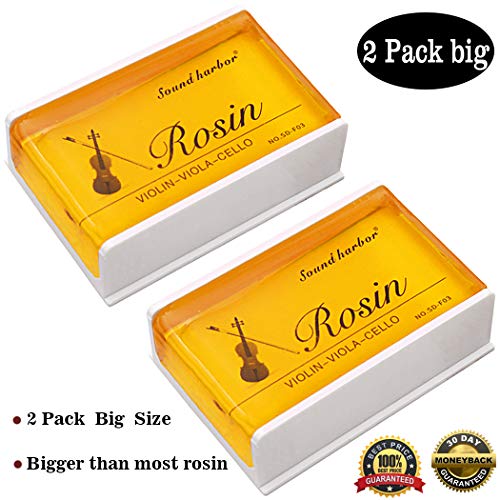 Rosin 2 Pack Big Size Rosin Natural Rosin For Violin Cello Viola Bows (Yellow) #TOP1