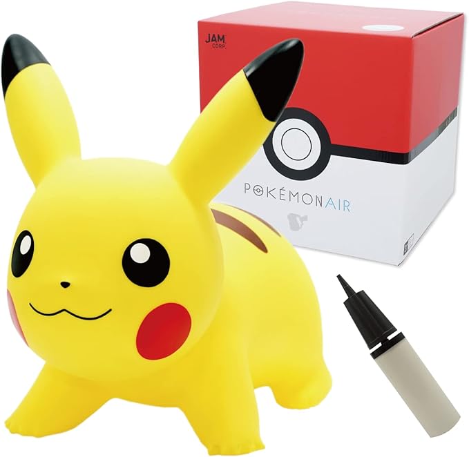 Amazon Jamcorp Pokemon Air 公式 ポケモンエアー ピカチュウ 正規品 空気入れ用ポンプ付き 乗用玩具 三輪車 おもちゃ