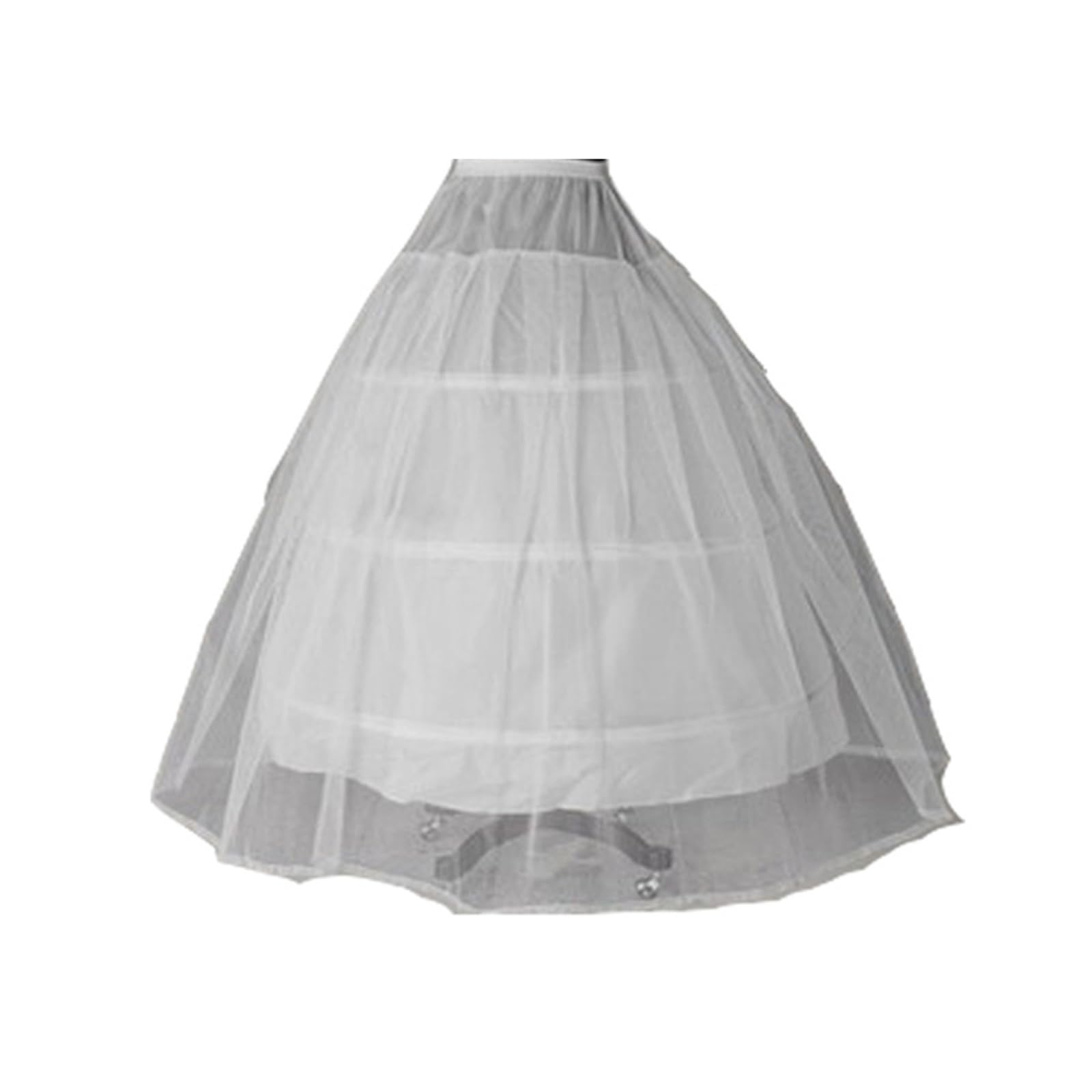 Bruidshuwelijk Petticoat Hoop Crinoline Prom Onderrok Fancy Rok Slip, Bruidstrouwjurken Wit