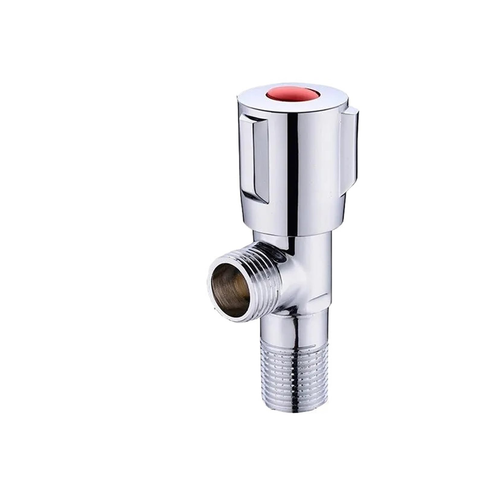 Bvhisehp C Red Stainless Steel Hot Cold Water Inlet Stop Valve Household Triangle Valve With Water Pressure Adjustment Function(C Red)