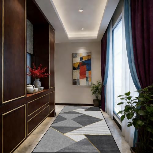 Alfombra contemporánea pasillo antideslizante lavable con acabados de alta calidad para suelo 2