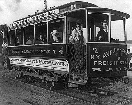 Antique Streetcar Trolley, Washington, D.C. 11x14 Photograph Photo Print