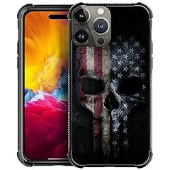 skull bones USA American flag