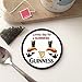 BigBazza Okrągłe koło drewniana podkładka na prezent kawa herbata biuro kuchnia nowość kubek do pracy - Guinness Stout Irlandia napój bar pub szopa inspirowana