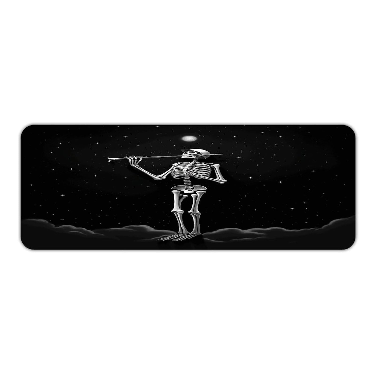 Alfombra de cocina lavable Skeleton in The Night alfombra antideslizante y suave