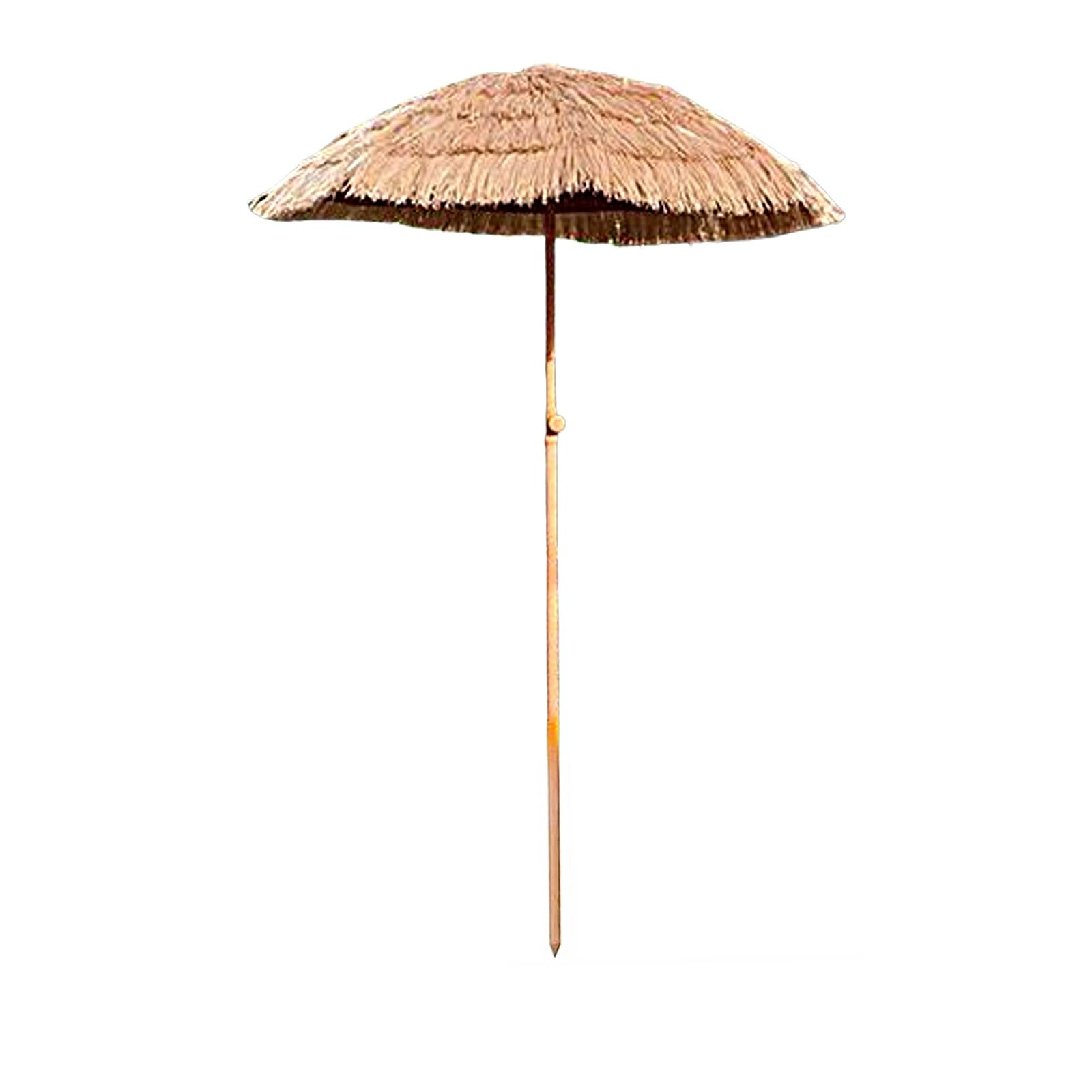 Sombrillas de Playa Antiviento Parasol de Simulación de Paja para Piscina Exterior Balcones Jardines Hoteles Playas Color Natural(Color:Natural A)