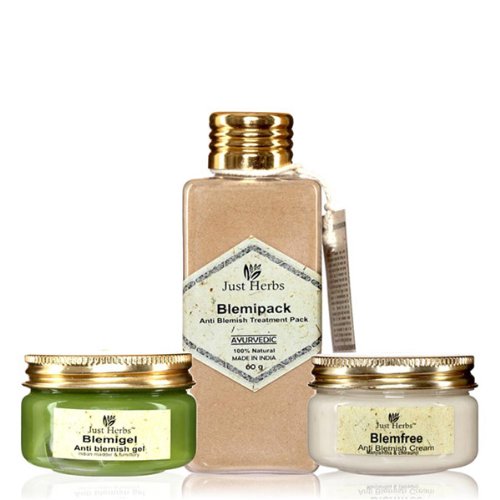 Just Herbs Ayurvedic Blemish Treatment Kit Amazon.in Beauty