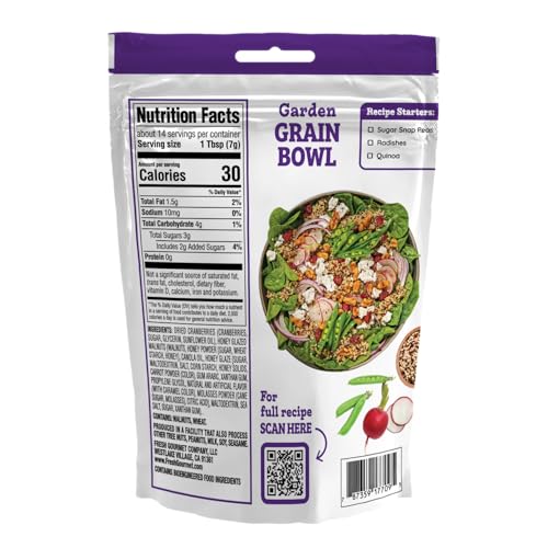 Image of Fresh Gourmet Dried Cranberries & Glazed Walnuts | 3.5 Ounce, Pack of 9 | Crunchy Snack and Salad Topper