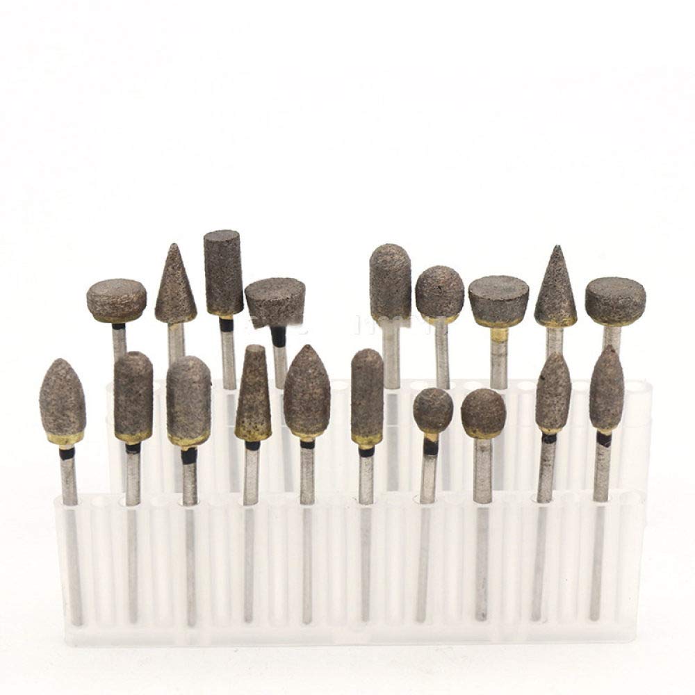 Mjikoo No.9 X 2.35Mm 1X 2.35/3Mm Shank Durable Diamond Burrs Grinding Head Rotary Carving Tools Sintered Abrasive For Jade Peeling Drill Bits,