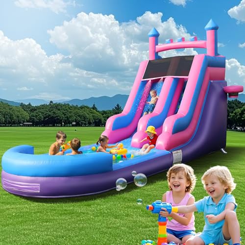 26.3FT Purple PVC Water Slide