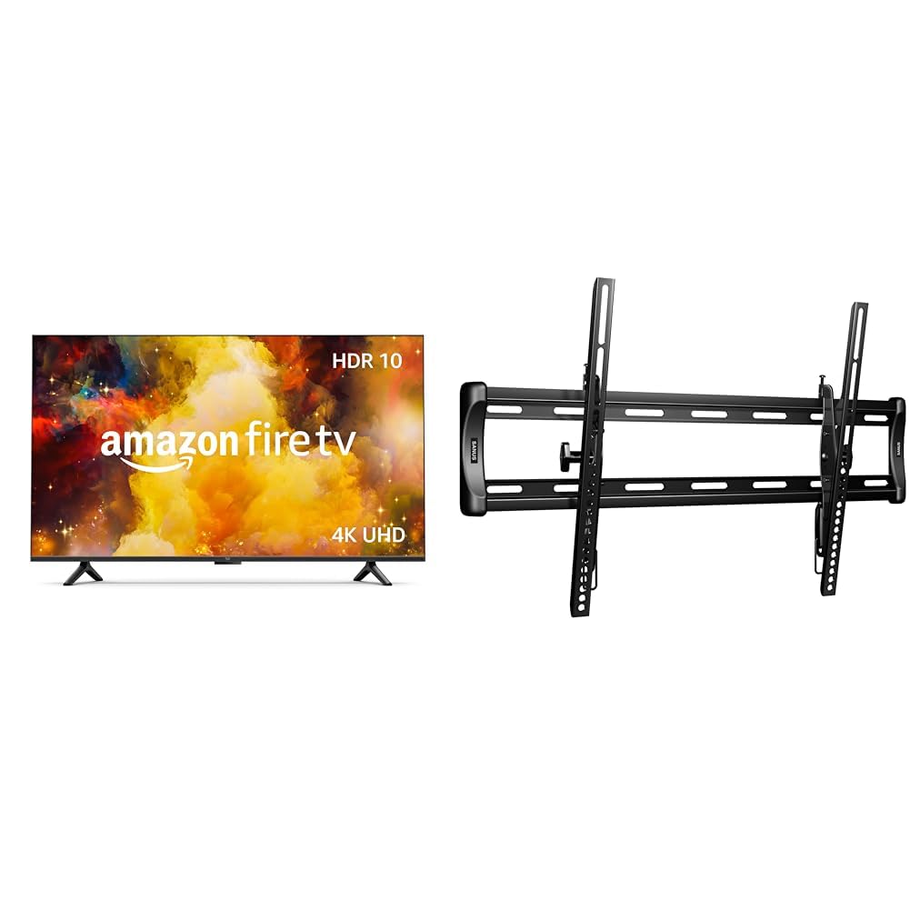 Fire TV Bundle: Includes Amazon Fire TV 55" Omni Series 4K UHD smart TV & Made for Amazon Universal Tilting TV Wall Mount for 50-86" TVs