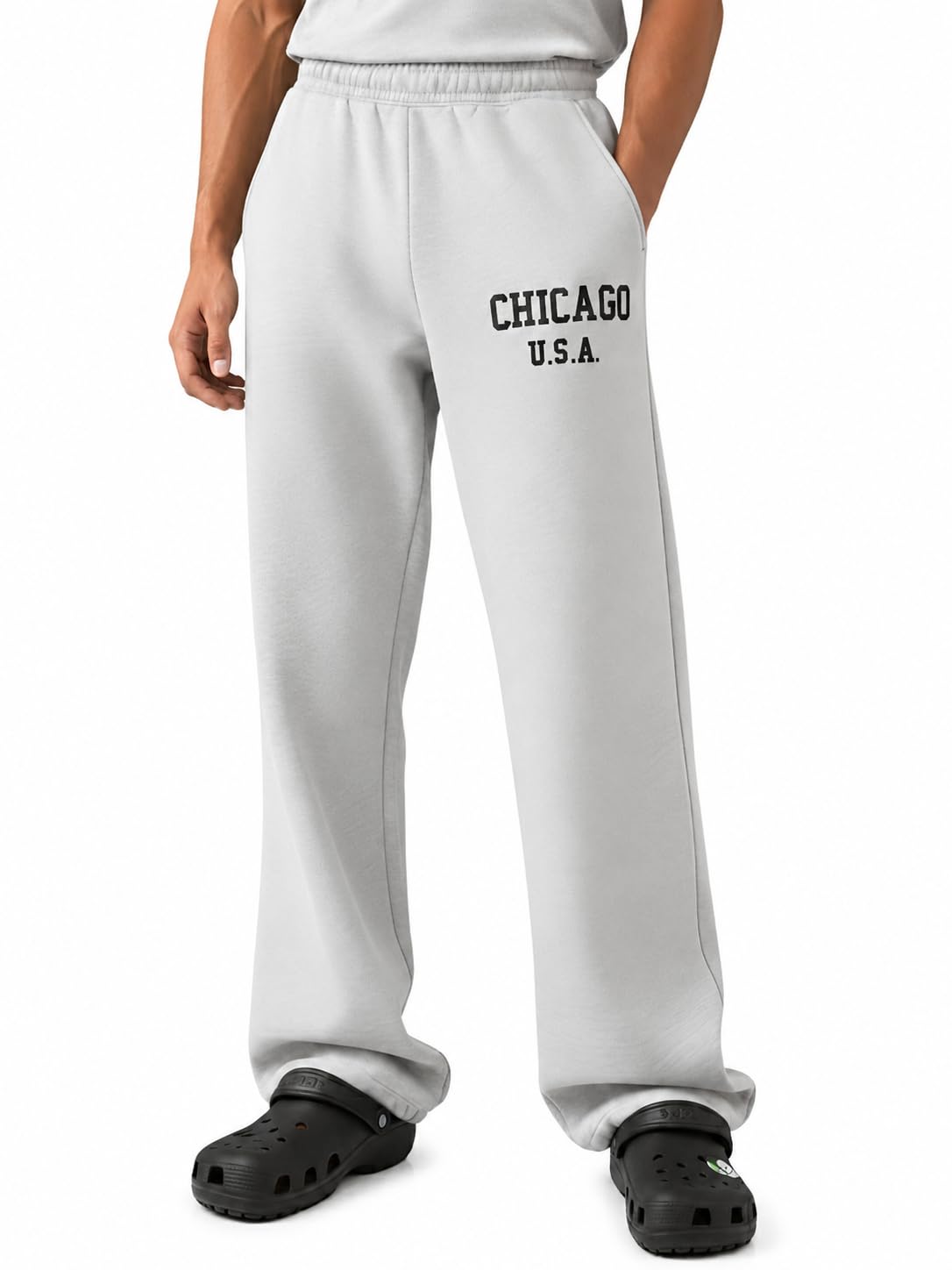tedwoods Men’s Chicago Printed Wide Leg Track Pant | Stylish Casual Wear Trouser-picture-20