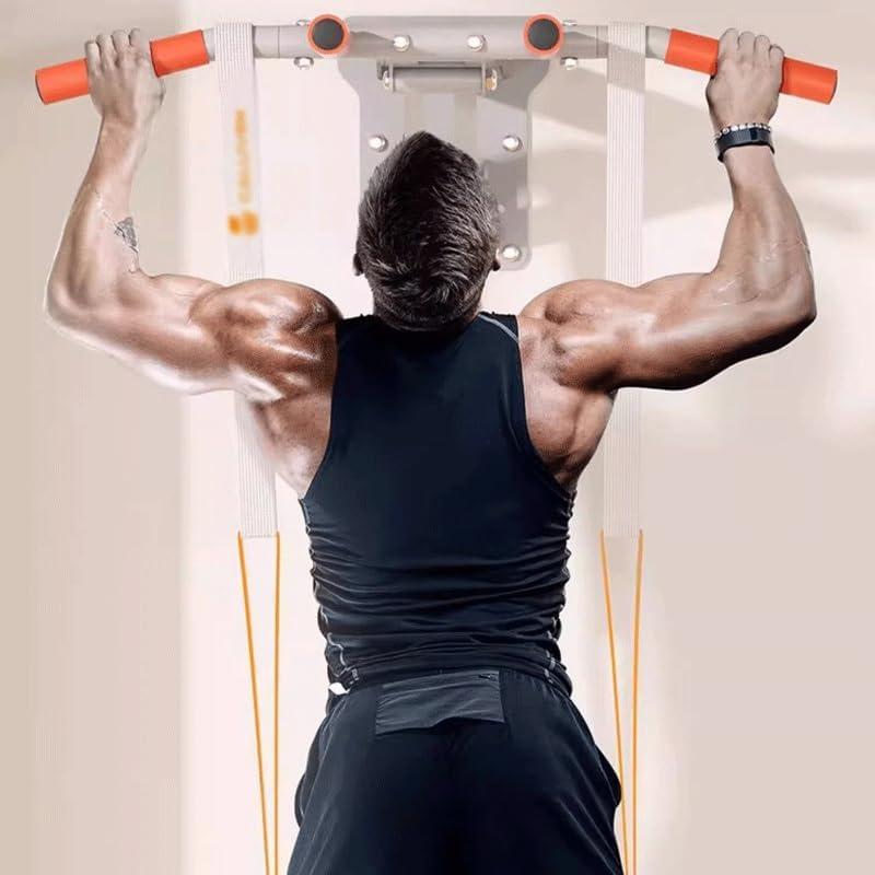 Indoor Single Bar with Drilled Holes The Wall Made of Steel for Fitness Purposes