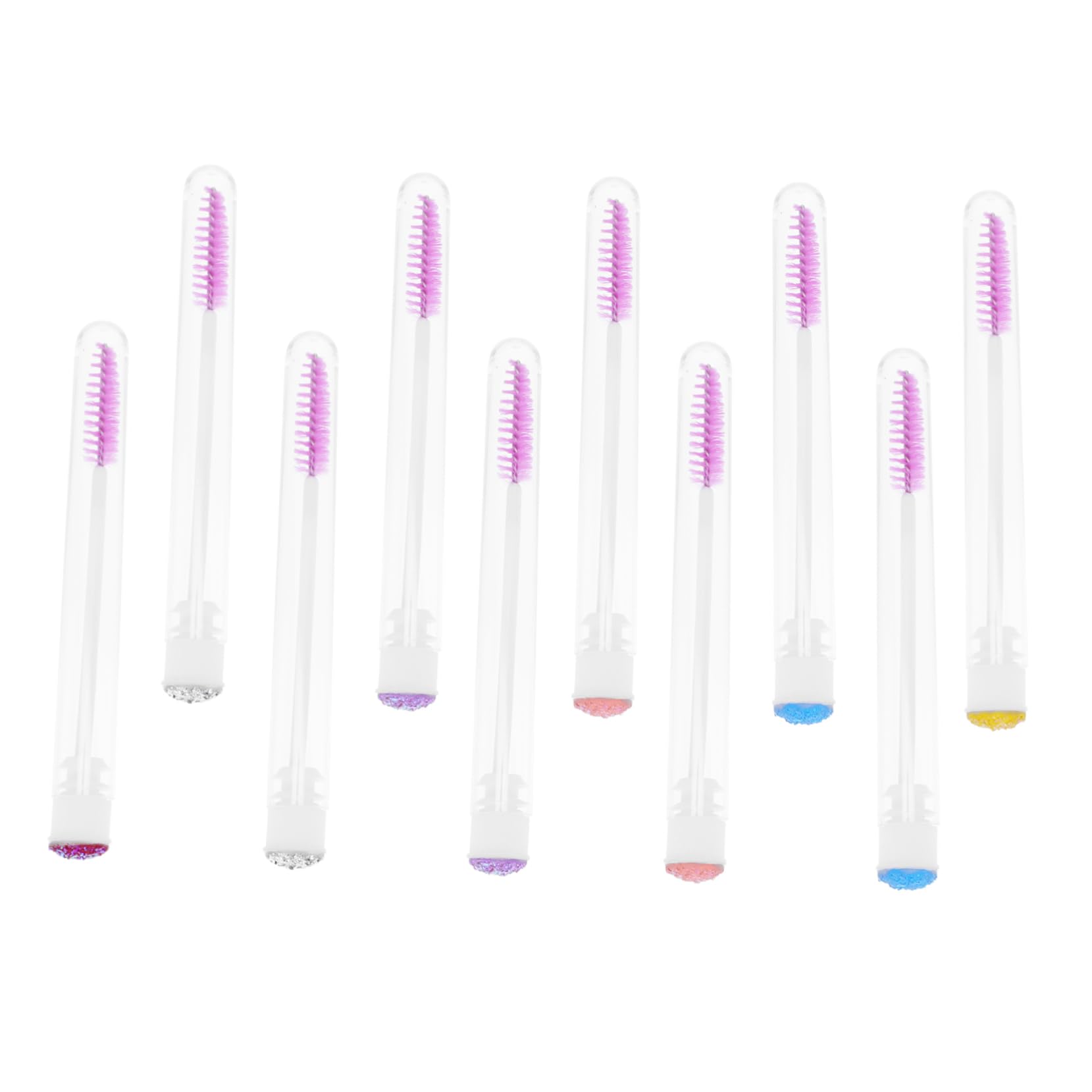 PartyKindom Eyelash Mascara Brush Decorative Diamonds Portable Eyelash Extension Tool Random