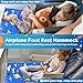 JiggyBox Toddler Travel Airplane Bed - Airplane Seat Extender for Kids with Side Pockets, Kids Airplane Travel Essentials, Airplane Must Have for Toddlers, Baby Portable Plane Bed Foot Rest for Flight
