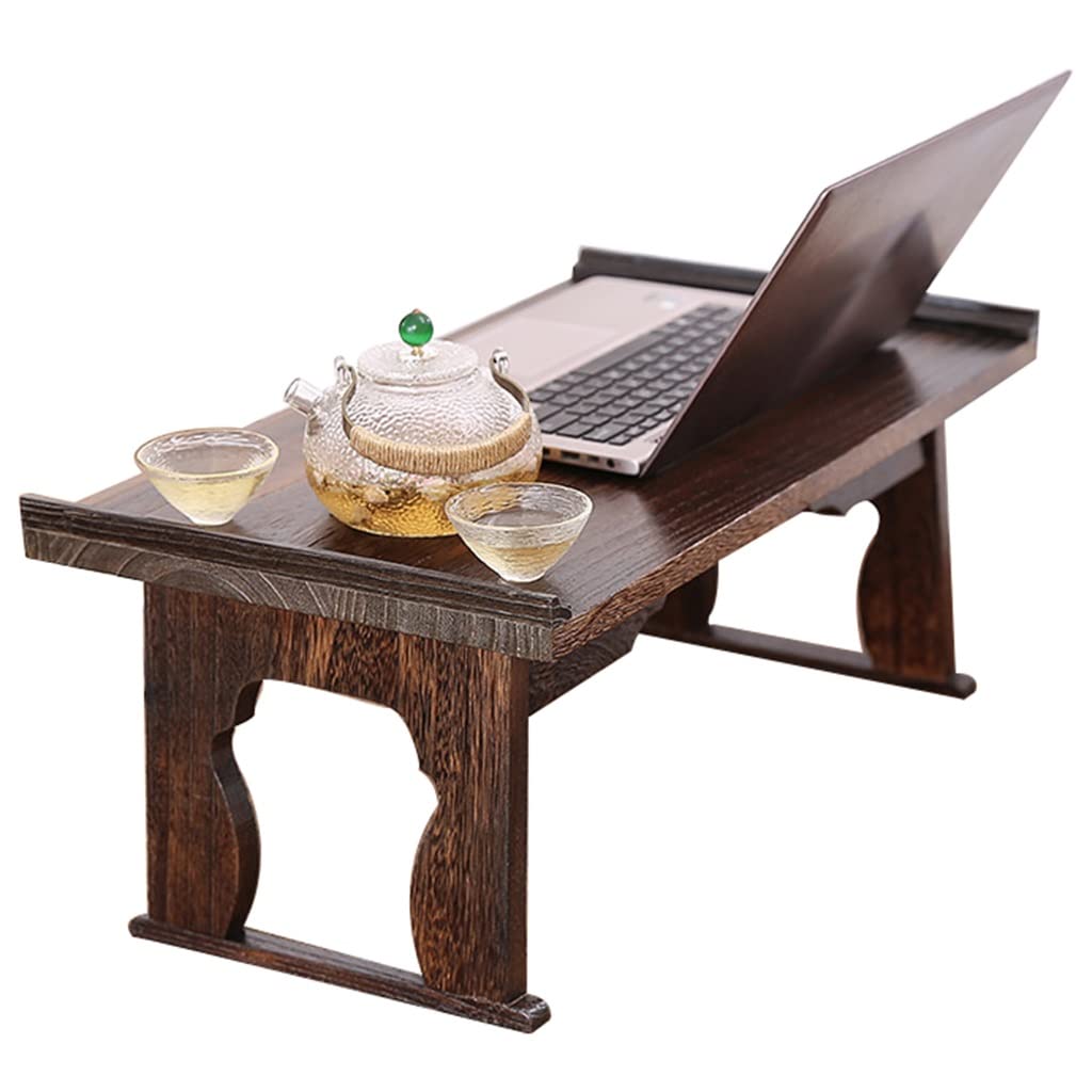 Table tatami japonaise marron pour créer un coin détente zen chez soi
