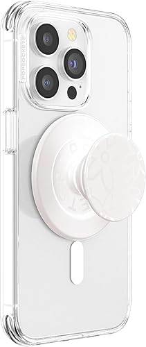 PopSockets Agarre para teléfono compatible con MagSafe, anillo adaptador para MagSafe incluido, soporte para teléfono, compatible con carga