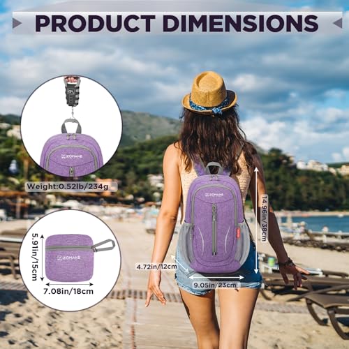 ZOMAKE Lightweight Foldable Backpack - Image 2