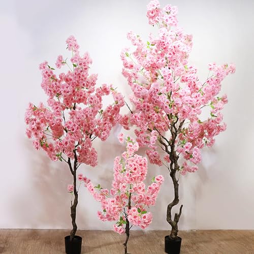 HGJH フェイクグリーン 造花 桜の木 インテリア おしゃれ 人工観葉植物 おしゃれ 鉢付き フェイク植物 インテリア雑貨 室内用 茂る外観人工観葉植物 180CM フェイクグリーン 大型 植物 インテリア おしゃれ フェイクグリーン 人工観葉植物