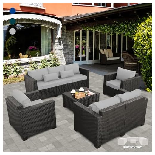 5-Piece Outdoor Wicker Sofa Set