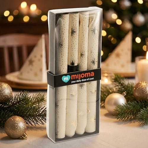 MIJOMA Platzset 4er-Set – Weihnachts Platzmatten aus Stoff – 30x45...