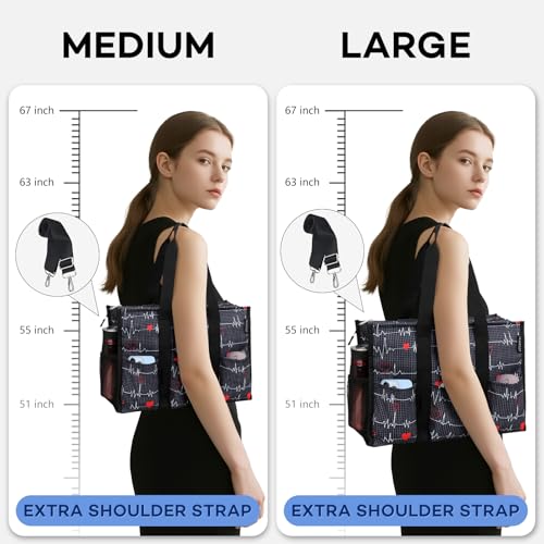 HoogaLife Nurse Bag for Work with Multiple Pockets, Waterproof Tote Organizer for Medical Supplies2